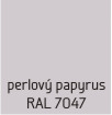 perlovy papyrus ral 7047